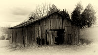 Old Barn on a Rural Road - 1991
