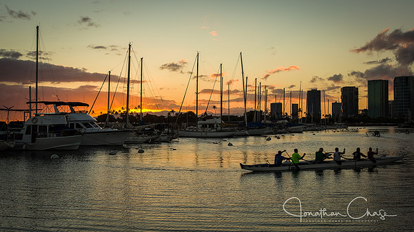 Sunset in the Marina-