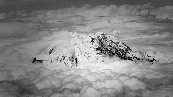 Mt Rainier --Agfa APX 25 -Island in the Sky