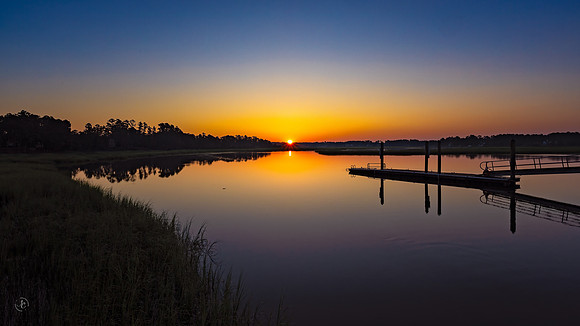 Sunrise - Sun almost clear of the horizon