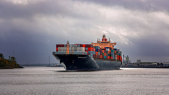 Incoming Container Ship - 2