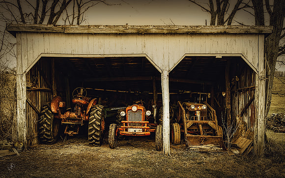 Three Tractors