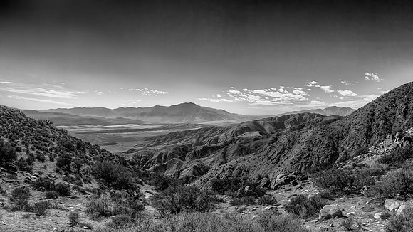 Coachella Valley, California from Joshua Tree National Park.