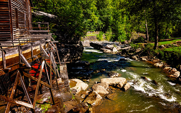 Downstream - Glade Creek Grist Mill