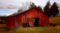 Old Barn on a Rural Road - 1991