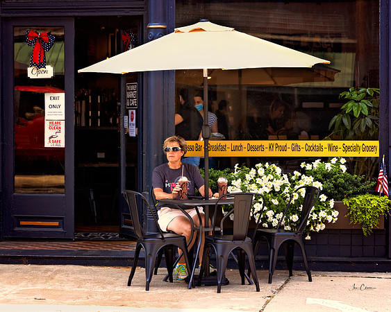 Kathy at the Burley Cafe & Market.