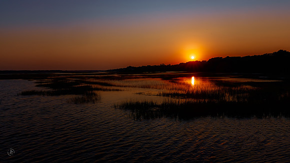 Sunset - Broad Cove from the Old Oyster Factory