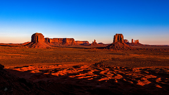 The Mittens Buttes at sunrise