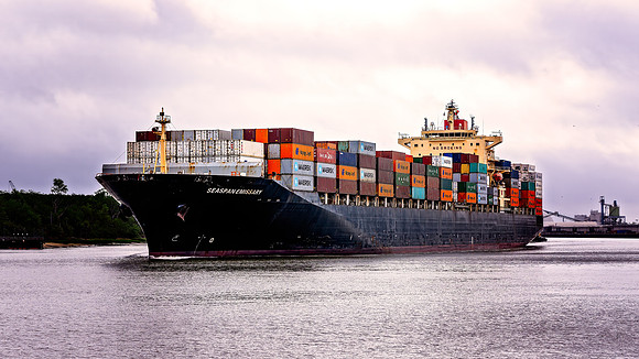 Incoming Container Ship - 3