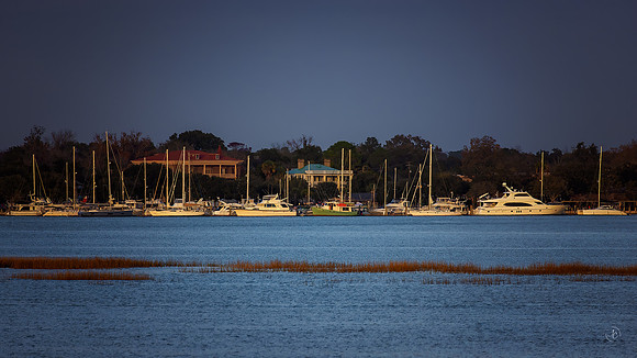 Beaufort Waterfront at Dusk