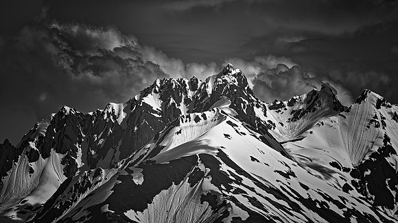 Glacier Bay Mountains - 0485 - BW - 6 15 2025-