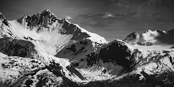 Glacier Bay Mountains - 0549 - BW - 6 15 2025-