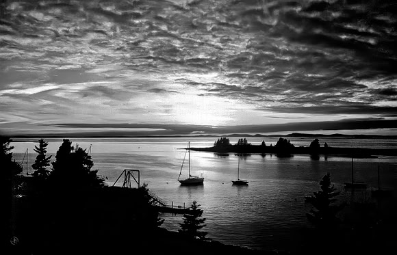 September Morn at Anchor - BW - 1991